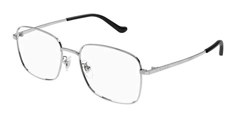 Gucci GG1355OA Asian Fit 003 Eyeglasses in Ruthenium Silver 